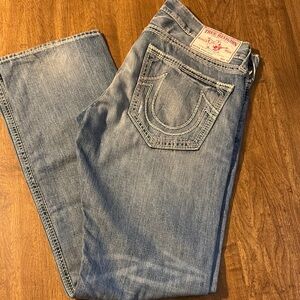 True Religion Blue Straight Leg Jeans Classic Style